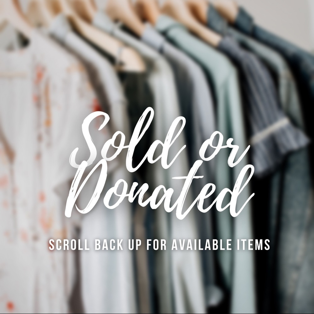 The items in this section have been donated/sold.